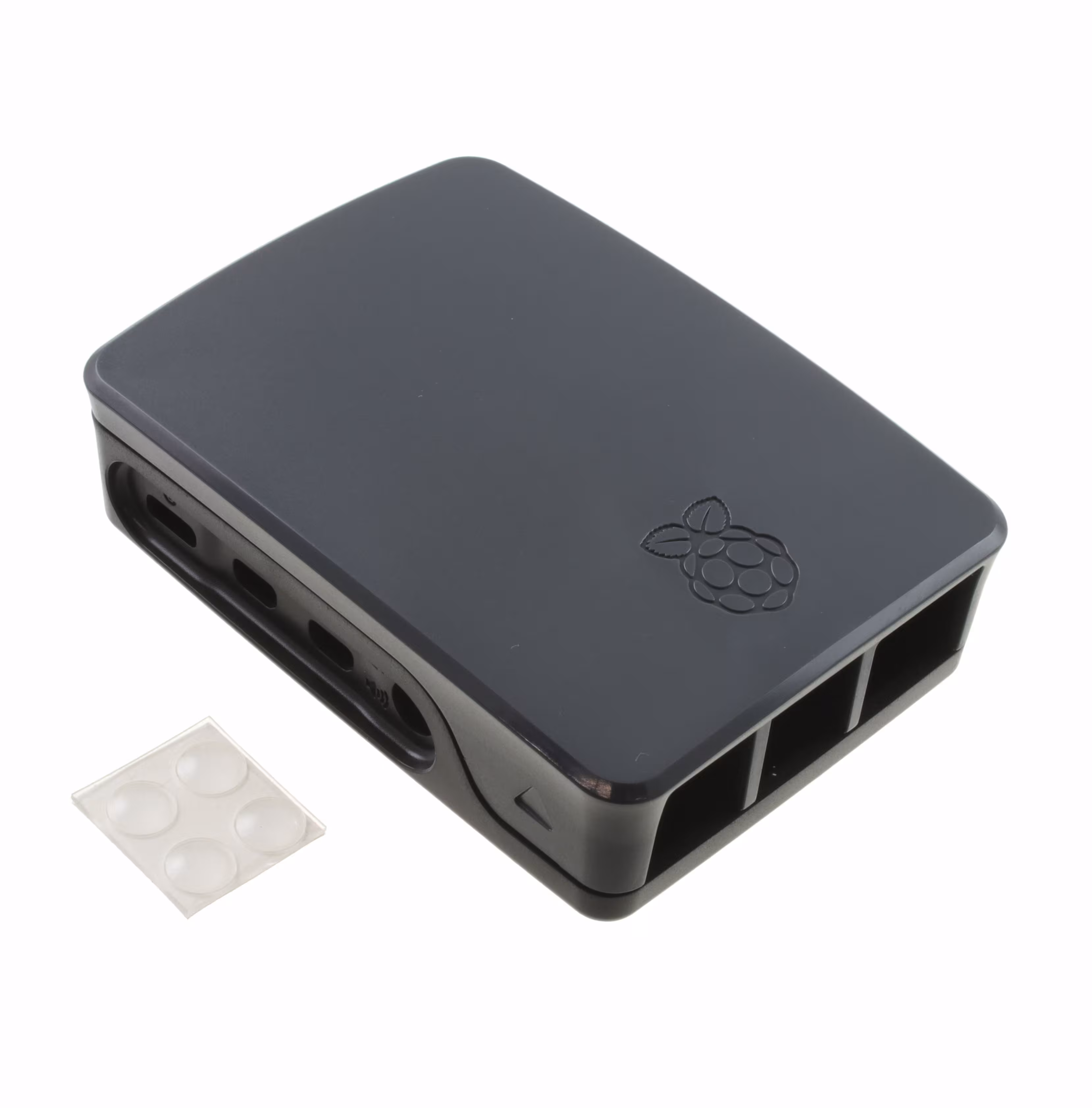 RASPBERRY PI 4 CASE BLACK/GREY Raspberry Pi  Anexos de la placa de desarrollo de evaluación
